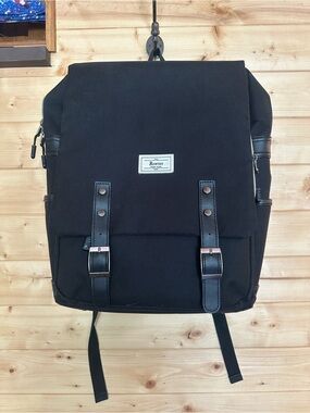 Black Canvas Men's Backpack – Urban Everyday Carry